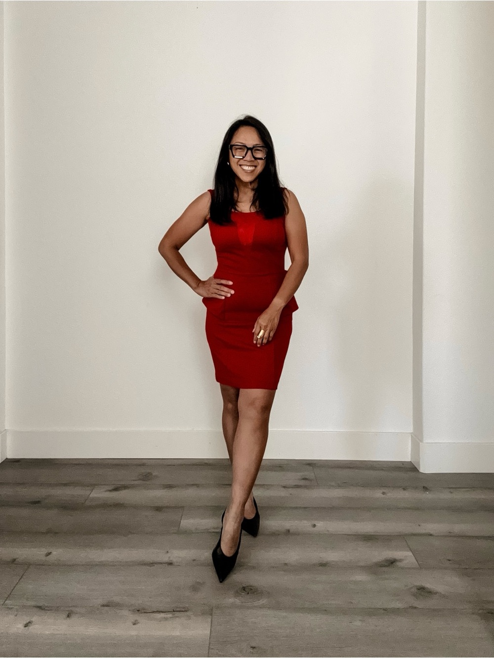 Guess Red Sleeveless Mini Dress
